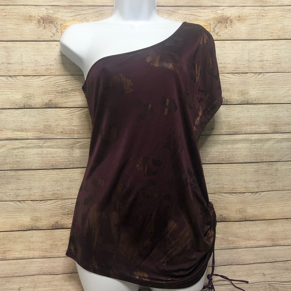New Hale Bob Asymmetrical top Leopard Sz M